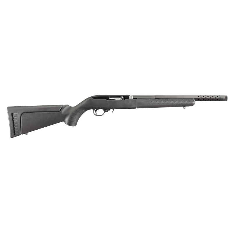 Ruger 21152 1022 Takedown Lite 22 LR 101 16.12 Threaded Satin Black Alloy Steel Barrel With Aluminum Sleeve Black Ruger Modular 