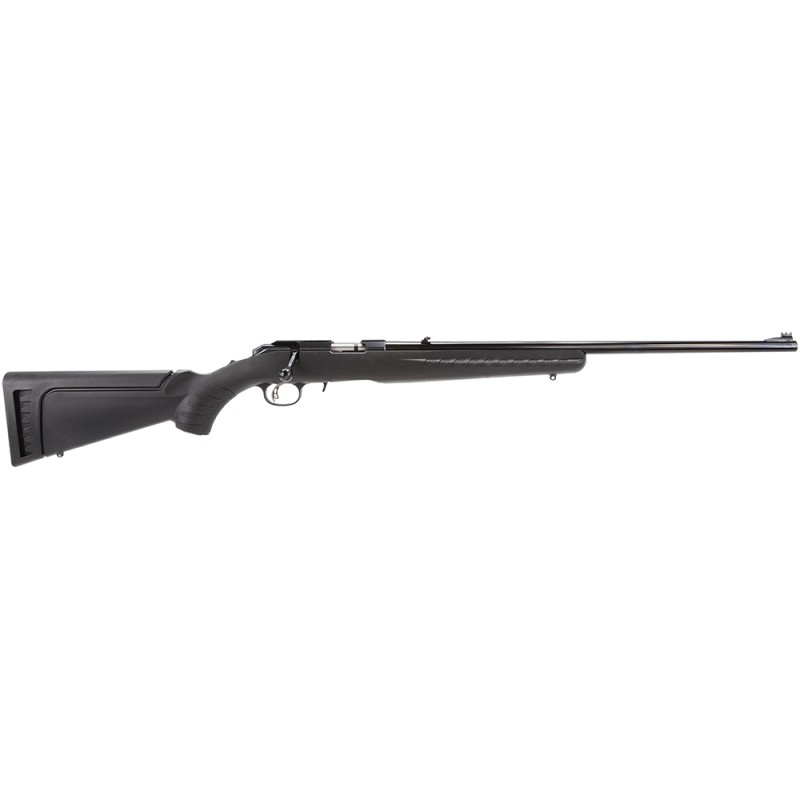 Ruger 8311 American Rimfire  Full Size 17 HMR 91 22 Satin Blued Steel Barrel Satin Blued Drilled  Tapped Steel Receiver Black Sy