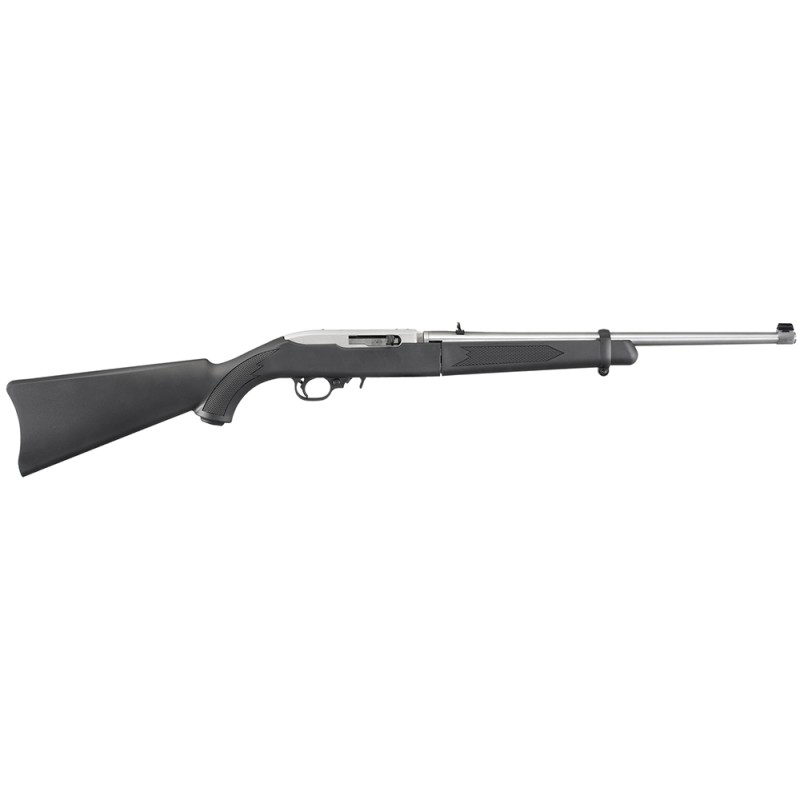 Ruger 11100 1022 Takedown 22 LR 101 18.50 Barrel Matte Stainless Steel Black Synthetic Stock CrossBolt Manual Safety