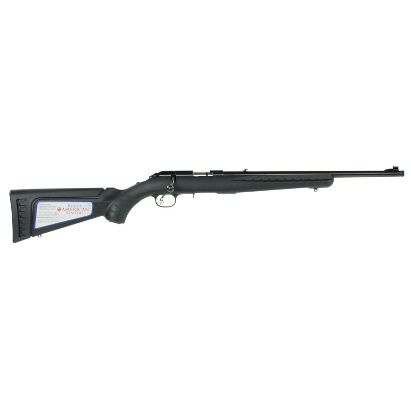 Ruger 8305 American Rimfire  Full Size 22 LR 101 18 Satin Blued Threaded Barrel Satin Blued Drilled  Tapped Steel Receiver Black