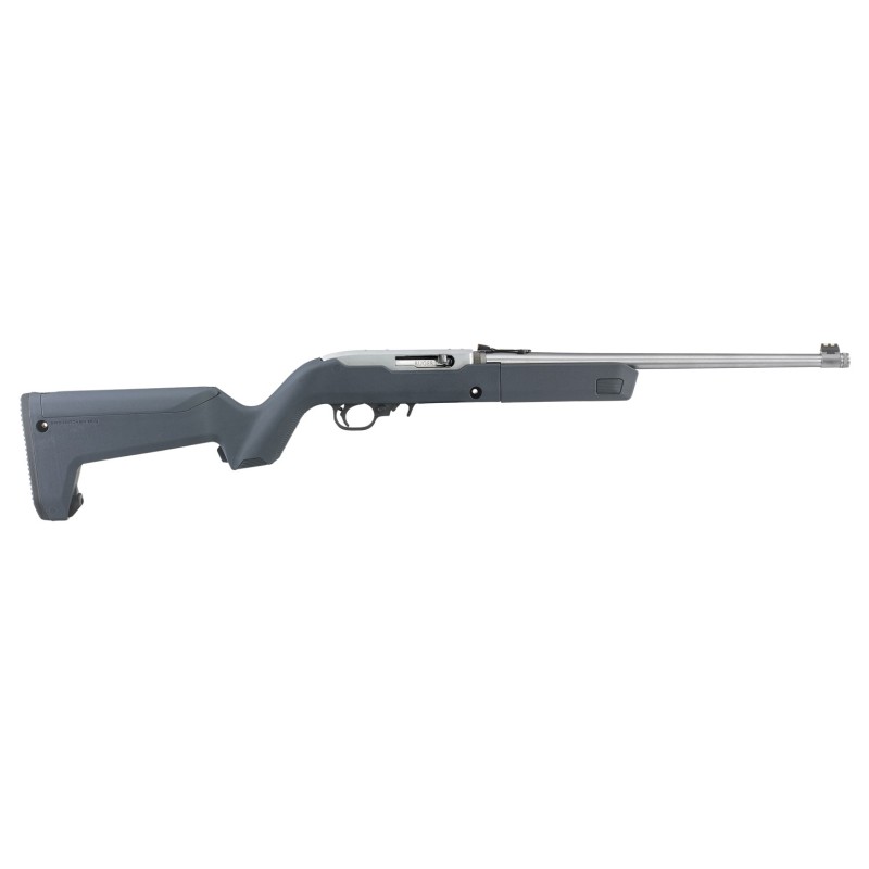 Ruger 31152 1022 Takedown 22 LR 101 16.40 Barrel Satin Stainless Steel Magpul X22 Backpacker Stealth Gray Stock CrossBolt Manual