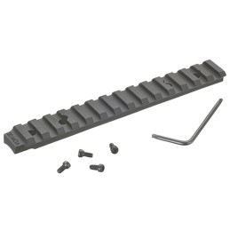 Ruger 90678 Picatinny Rail  Black Anodized Aluminum Fits Ruger American Rifle Short Action 20 MOA