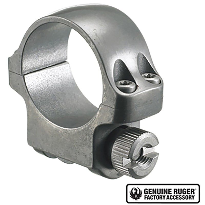 Ruger 90293 3KTG Scope Ring  Silver 1 Low