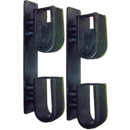 Rugged Gear 10040 Dual Lock Gun Holder Black Metal 2 Pack