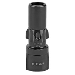 Rugged Suppressors OA006 3 Lug Adapter  9mm Luger 5824 tpi Threads Black