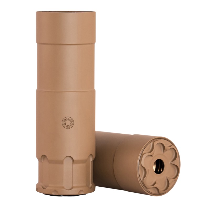 Rugged Suppressor OCUFDE22 Oculus22  22 LR 1.06 Flat Dark Earth Cerakote 174 Stainless Steel 1228 tpi