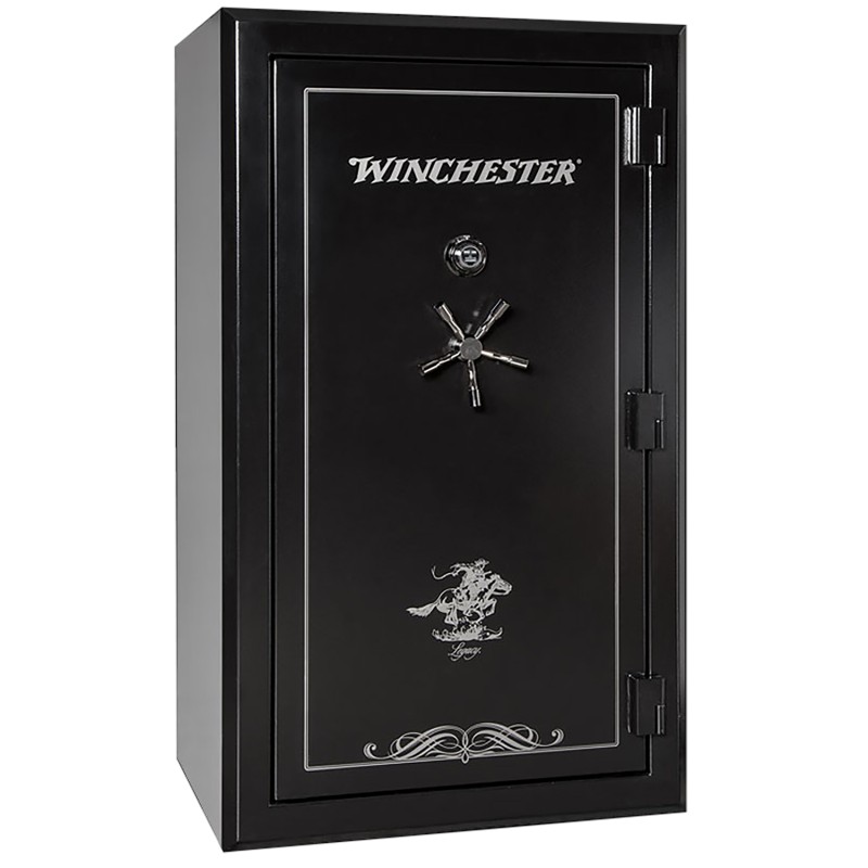 Winchester Safes  Legacy 53 Electronic Entry Black Powder Coat 10 Gauge Steel Holds Up to 51 Long Guns Fireproof Yes