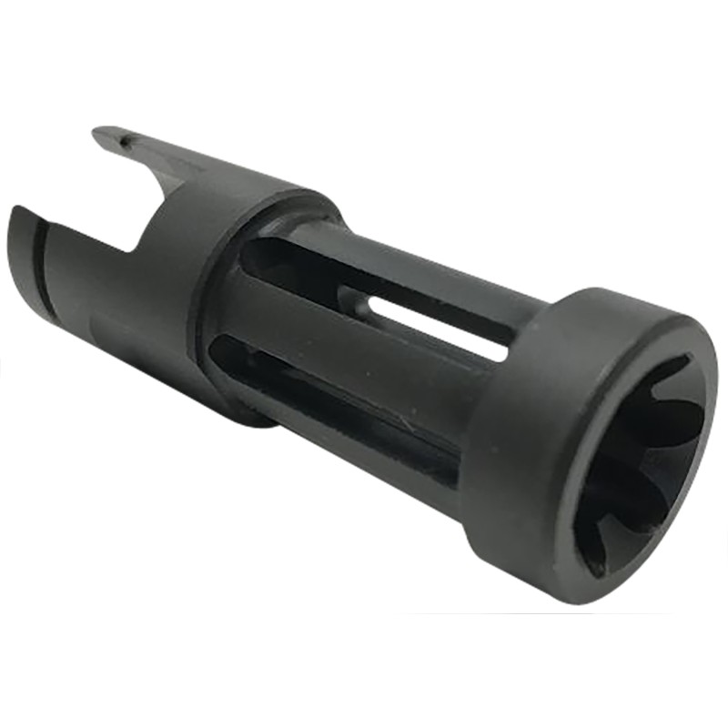 Samson 040606203 Flash Hider  Black Oxide Stainless Steel with 2.50 OAL  .860 Diameter for Ruger 1022