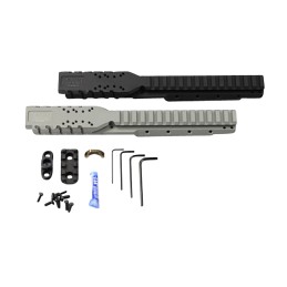 Samson 030026801 Hannibal Rail for Ruger Mini14 2007Earlier  Black Anodized 0 MOA