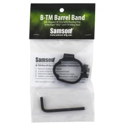 Samson 0404081XX BTM Barrel Band Rifle Ruger 1022 Black Anodized 6061T6 Aluminum 0.50