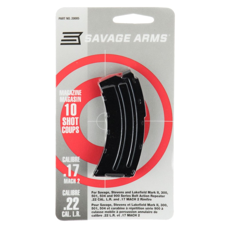 Savage Arms 20005 MKII  10rd 22 LR17 Mach 2 Blued Steel