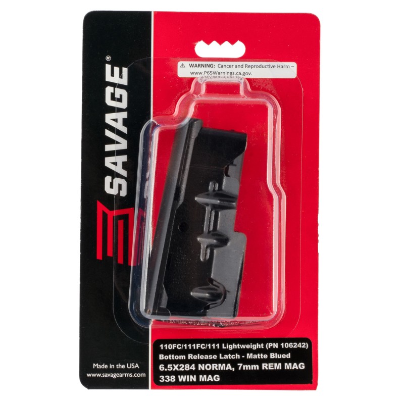 Savage Arms 55119 110  3rd 338 Win Mag7mm Rem Fits Savage 110111FC110FC Blued Steel