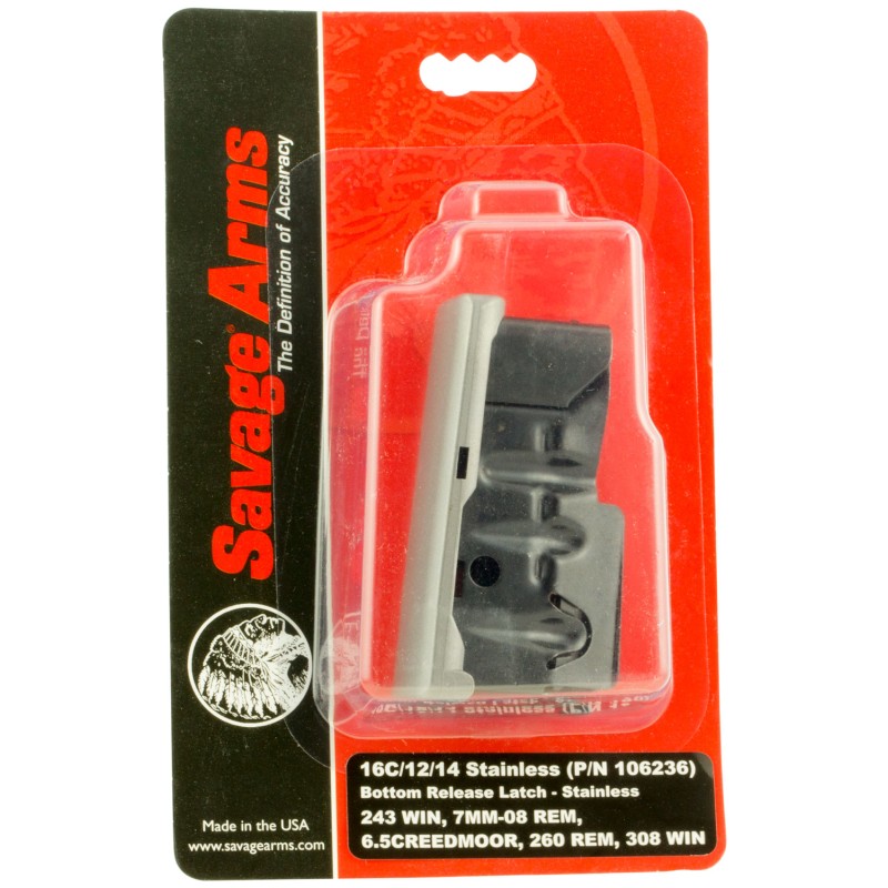 Savage Arms 55123 110  4rd 270 Win3006 Springfield2506 Rem Fits Savage 110114116C Stainless Steel