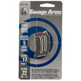 Savage Arms 90007 MKII  5rd 22 LR17 Mach 2 Stainless Steel