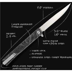 Solstice Linerlock Satin Topo