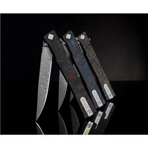 Solstice Framelock Damascus