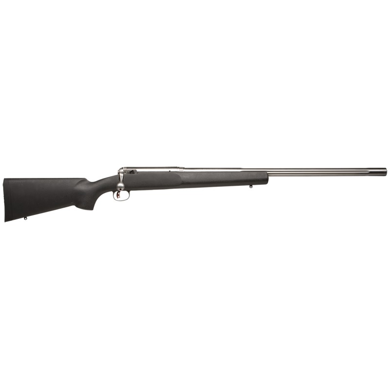 Savage Arms 18146 12 LRPV 204 Ruger Caliber with 1rd Capacity 26 112 Twist Barrel Matte Stainless Metal Finish  Matte Black Fixe