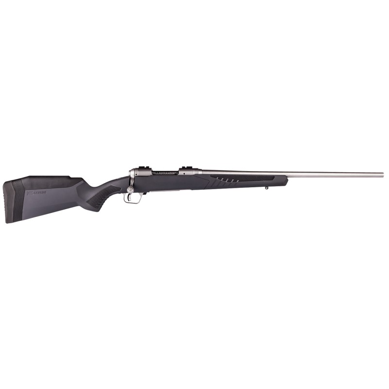 Savage Arms 57052 110 Storm 270 Win 41 22 Matte Stainless ButtonRifled Barrel Matte Stainless Stainless Steel Receiver Matte Gra