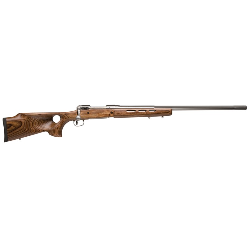 Savage Arms 18516 12 BTCSS 223 Rem Caliber with 41 Capacity 26 Barrel Matte Stainless Metal Finish  Satin Brown Fixed Thumbhole 