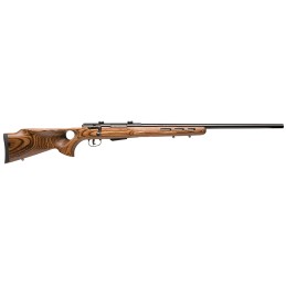 Savage Arms 18529 25 Lightweight VarminterT 204 Ruger 41 Cap 24 Matte Black RecBarrel Natural Brown Laminate Fixed Thumbhole Sto