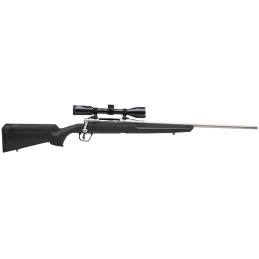 Savage Arms 57105 Axis II XP 7mm08 Rem 41 22 Matte Stainless BarrelRec Synthetic Stock Includes Bushnell Banner 39x40mm Scope