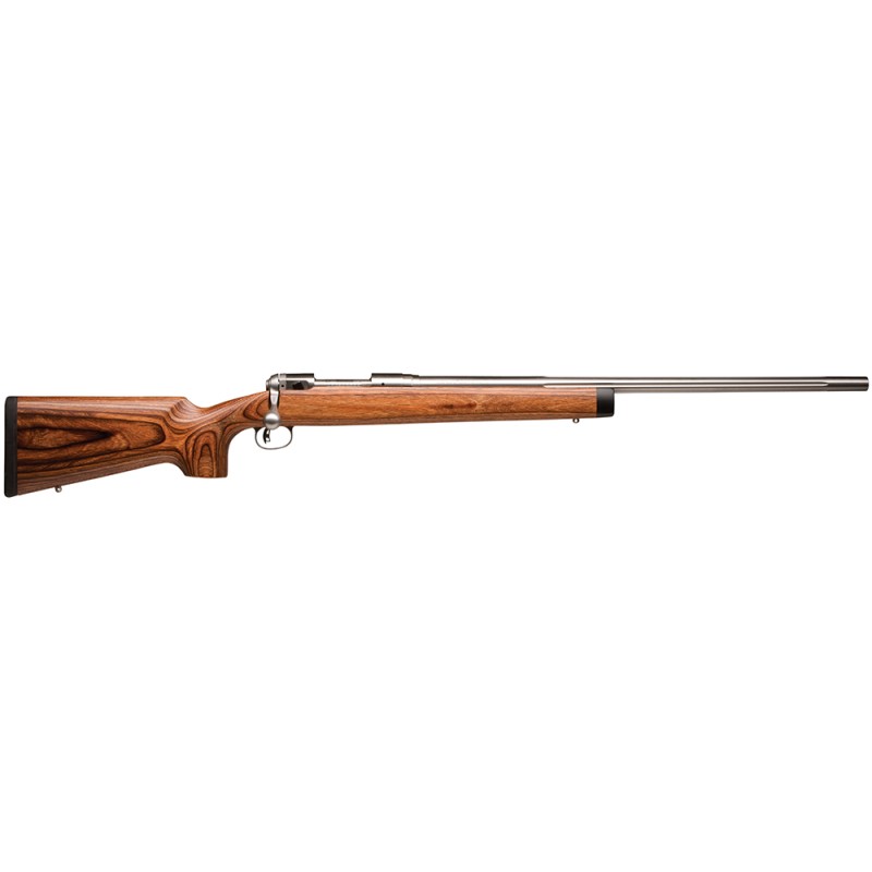 Savage Arms 19139 12 BVSS 308 Win Caliber with 41 Capacity 26 Barrel Matte Stainless Metal Finish  Satin Brown Laminate Stock Ri