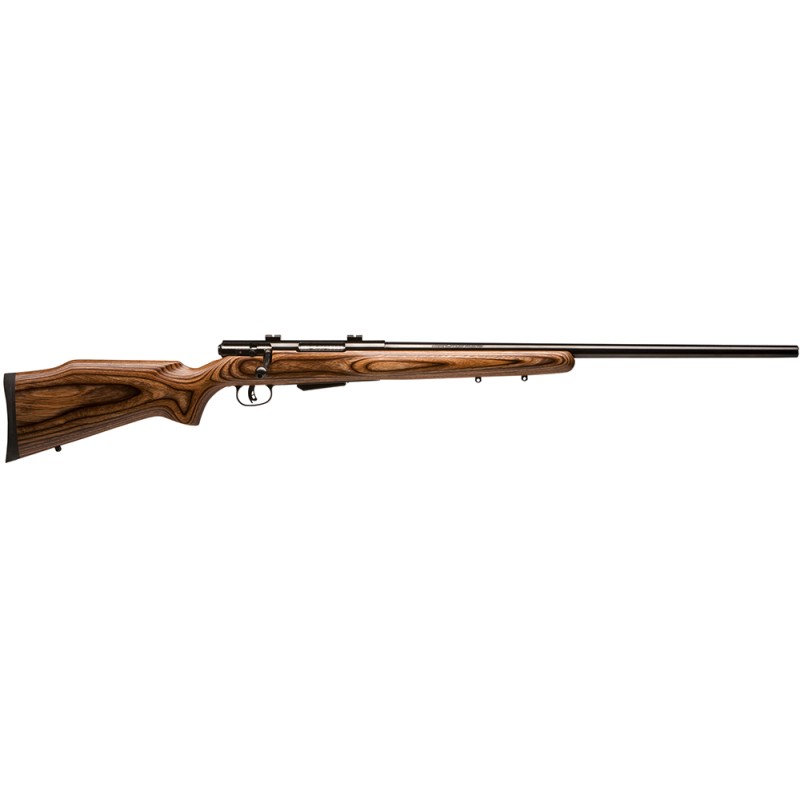 Savage Arms 19140 25 Lightweight Varminter 22 Hornet 41 Cap 24 Matte Black RecBarrel Natural Brown Laminate Stock Right Hand Ful