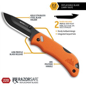Razor Mini Lockback Orange