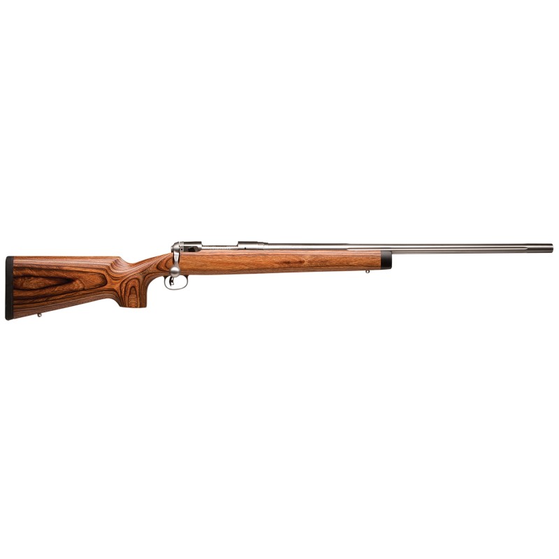 Savage Arms 01270 12 BVSS 22250 Rem Caliber with 41 Capacity 26 Barrel Matte Stainless Metal Finish  Natural Brown Laminate Stoc