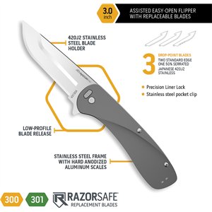 Razor VX1 Linerlock A/O Gray