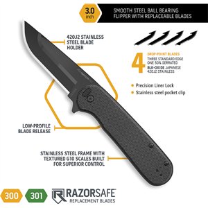 Razor VX3 Linerlock A/O Black