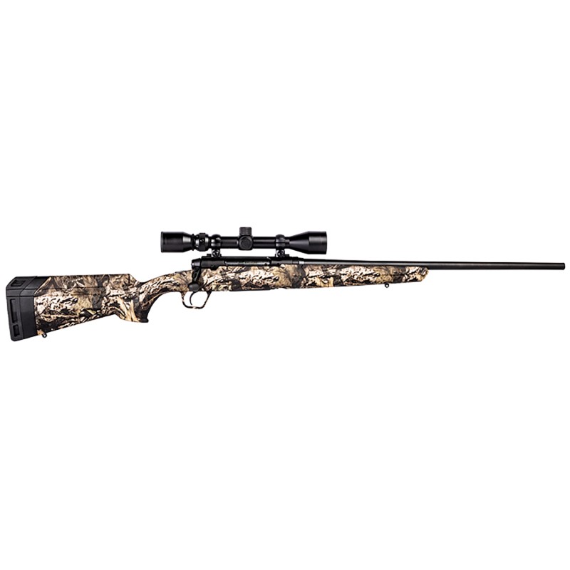 Savage Arms 57278 Axis XP 7mm08 Rem 41 22 Matte Black BarrelRec Mossy Oak BreakUp Country Synthetic Stock Includes Weaver 39x40m