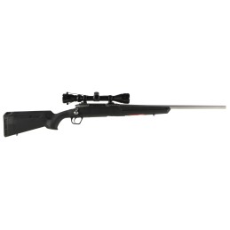 Savage Arms 57289 Axis XP 6.5 Creedmoor 41 22 Matte Stainless BarrelRec Black Synthetic Stock Includes Weaver 39x40mm Scope