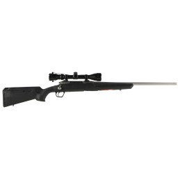 Savage Arms 57290 Axis XP Full Size 7mm08 Rem 41 22 Matte Stainless ButtonRifled Barrel Matte Stainless Steel Drilled  Tapped Re