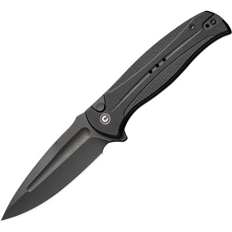 Incindie Button Lock Black G10