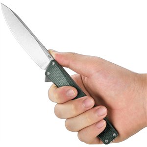 AION Linerlock Grn Micarta