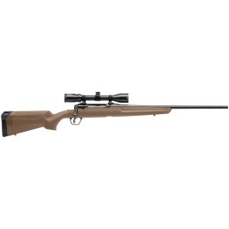 Savage Arms 57177 Axis II XP 243 Win 41 22 Matte Black BarrelRec Flat Dark Earth Synthetic Stock Includes Bushnell Banner 39x40m