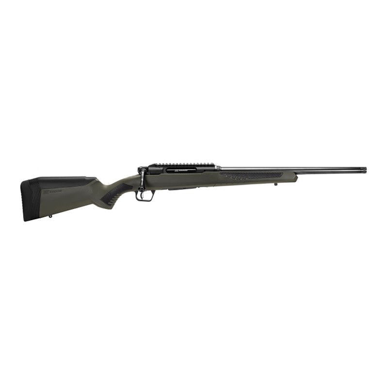 Savage Arms 57653 Impulse Hog Hunter 308 Win 41 Matte Black 18 Threaded BarrelRec Matte OD Green Fixed AccuStock with AccuFit In