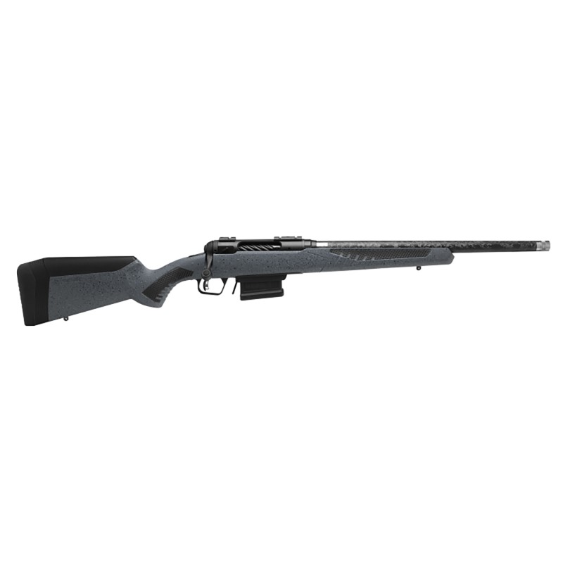 Savage Arms 57934 110 Carbon Predator 308 Win 18 Proof Research Carbon Fiber Barrel Granite Stock with Black Rubber Cheek Piece 