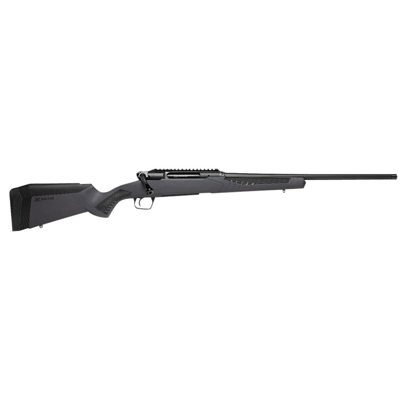 Savage Arms 57909 Impulse Driven Hunter 3006 Springfield 41 18 Threaded Matte Black BarrelRec Gray Stock with Black Rubber Cheek