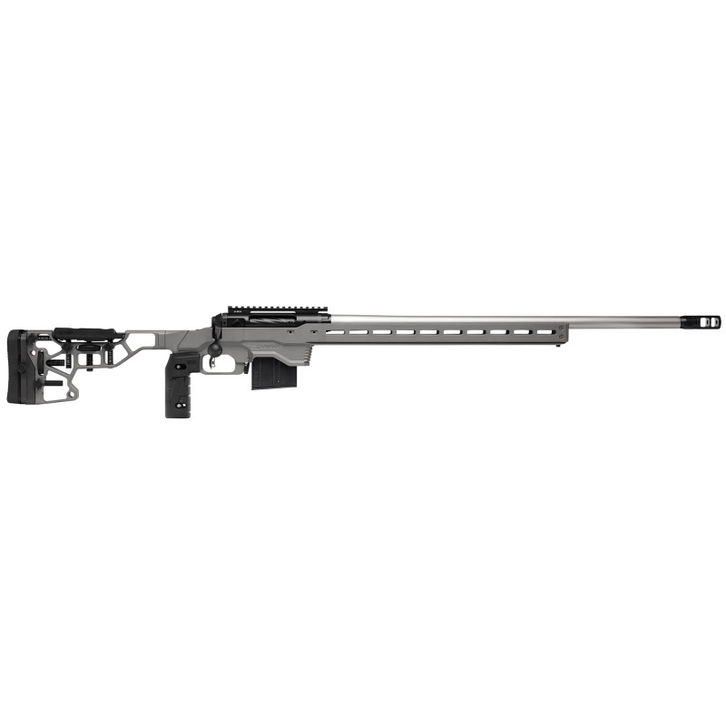 Savage Arms 57555 110 Elite Precision 223 Rem5.56x45mm NATO 101 26 Matte Stainless Matte Black Rec Gray Cerakote Adjustable MDT 