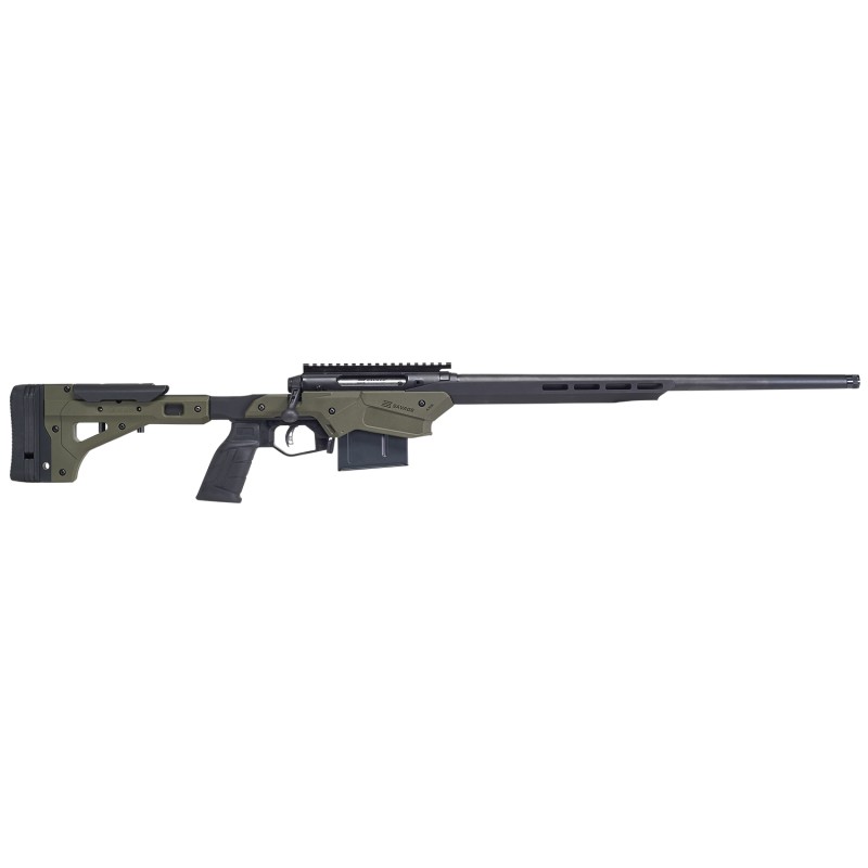 Savage Arms 57552 Axis II Precision 6.5 Creedmoor 101 22 Matte Black BarrelRec OD Green Adjustable MDT Aluminum Chassis Polymer 