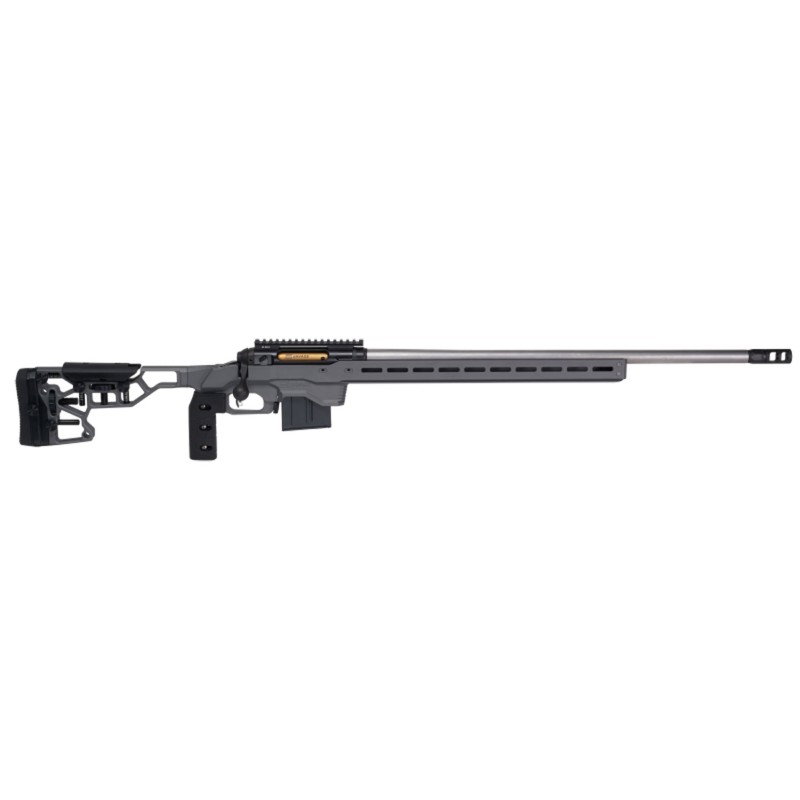 Savage Arms 57561 110 Elite Precision 300 PRC 30 51 Matte Black Gray CerakoteBlack PolymerOptic Ready Self timing taper aligned 