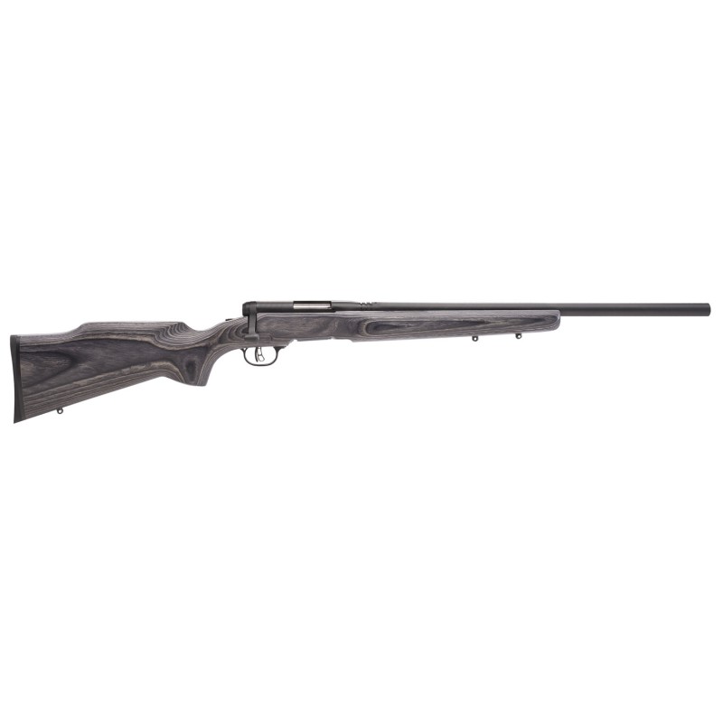 Savage Arms 96970 B.MAG  17 WSM Caliber with 81 Capacity 22 Heavy Barrel Matte Black Metal Finish  Varmint Beavertail Gray Lamin