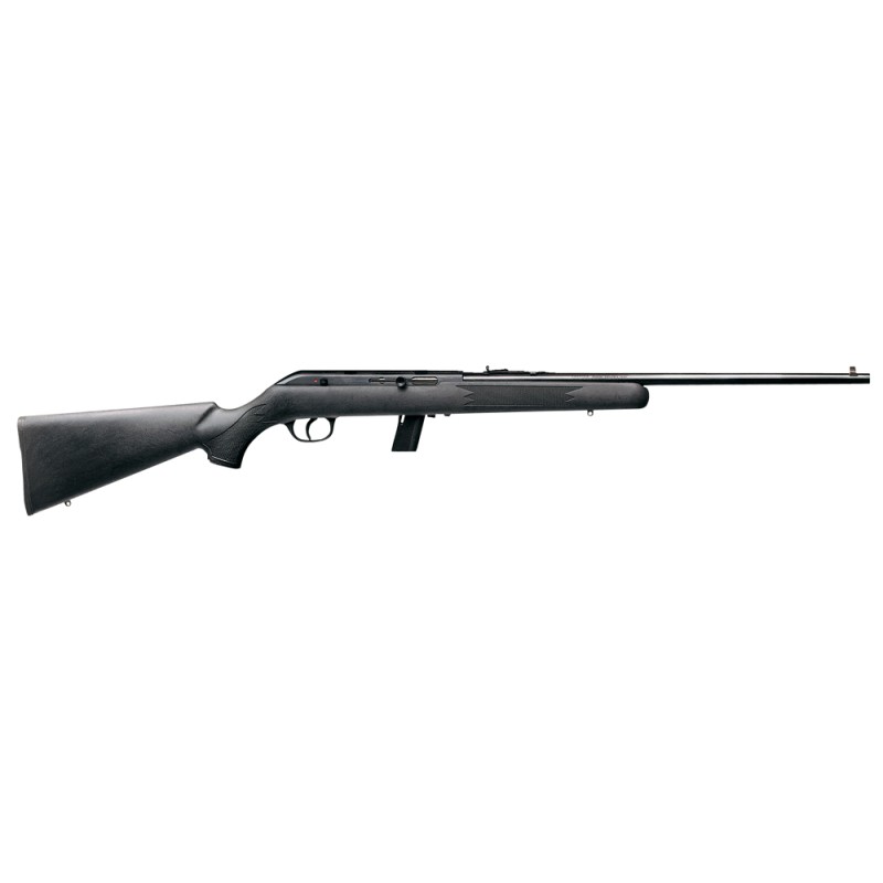 Savage Arms 40203 64 F 22 LR 101 21 Blued BarrelRec Drilled  Tapped Black Synthetic Stock Open Sights