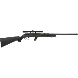 Savage Arms 40000 64 FXP 22 LR Caliber with 101 Capacity 21 Barrel Matte Blued Metal Finish Matte Black Synthetic Stock  No Accu