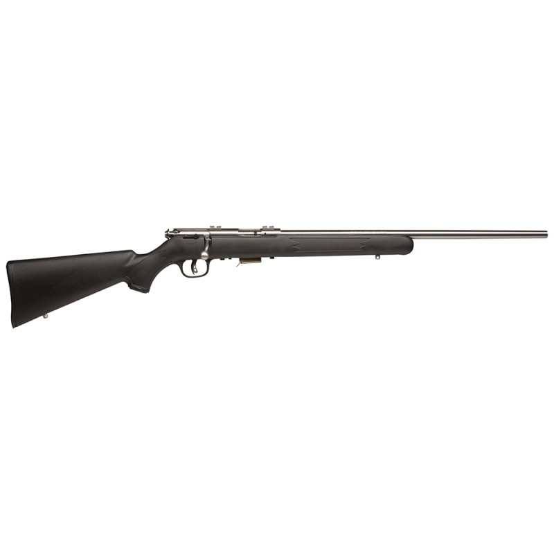 Savage Arms 91700 93 FSS 22 WMR Caliber with 51 Capacity 21 Barrel Matte Stainless Metal Finish Matte Black Synthetic Stock  Acc