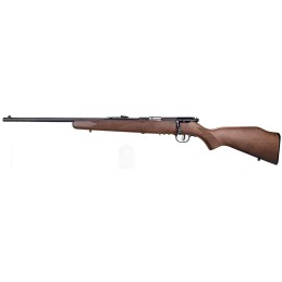 Savage Arms 95700 93 G 22 WMR Caliber with 51 Capacity 21 Barrel Matte Blued Metal Finish Satin Hardwood Stock  AccuTrigger Left