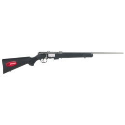 Savage Arms 96712 93R17 FSS 17 HMR Caliber with 51 Capacity 21 Barrel Matte Stainless Metal Finish Matte Black Synthetic Stock  