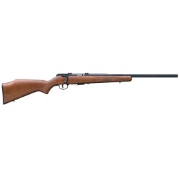 Savage Arms 96701 93R17 GV 17 HMR Caliber with 51 Capacity 21 Heavy Barrel Matte Blued Metal Finish Satin Hardwood Stock  AccuTr